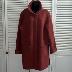 NWOT Centigrade Outerwear Womens Wool Long Sweater Coat Snap Closure